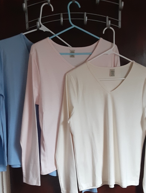 Tops - Pick 1: Women's Supima Cotton Tee, Long-Sleeve V-neck